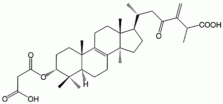(B) 3α-carboxyacetoxy-24-methylene-23-oxolanost-8-en-26-oic acid
